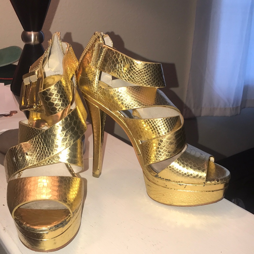 Golden heels